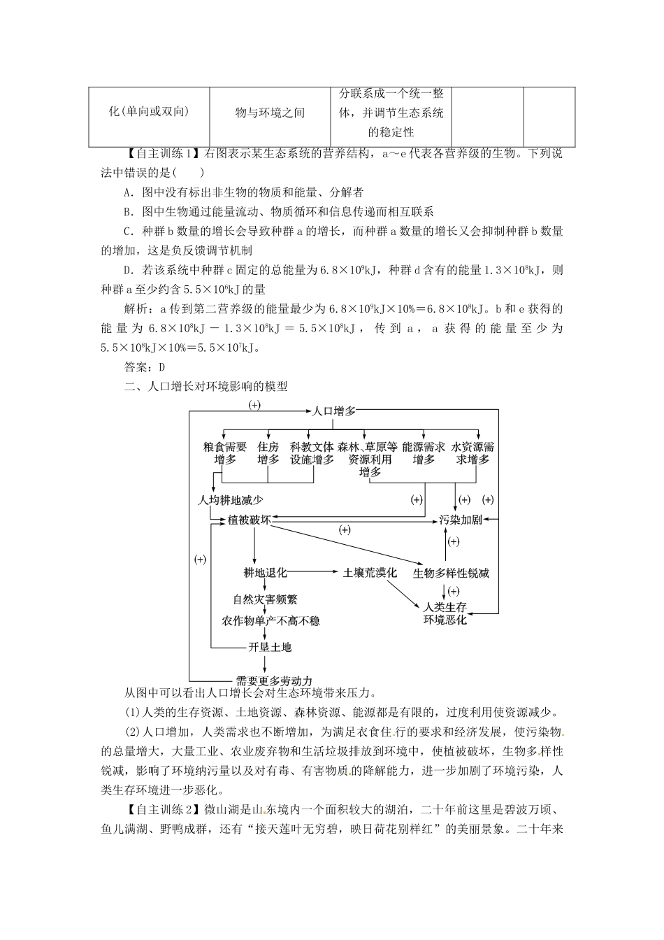 2013届高考生物总复习单元整合复习教案9 新人教版_第2页