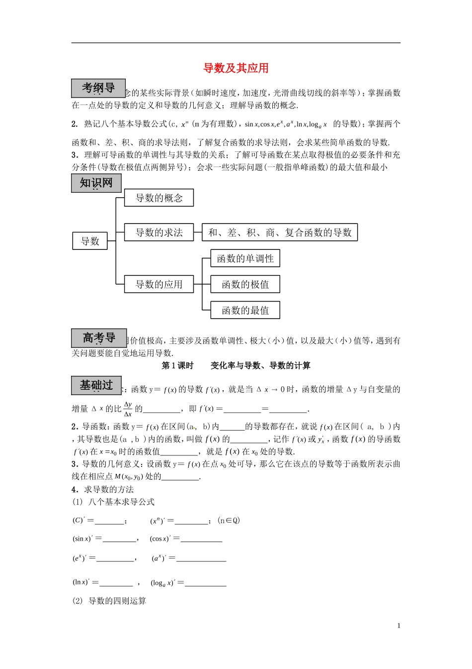 2013届高考数学 考点单元复习教案5_第1页