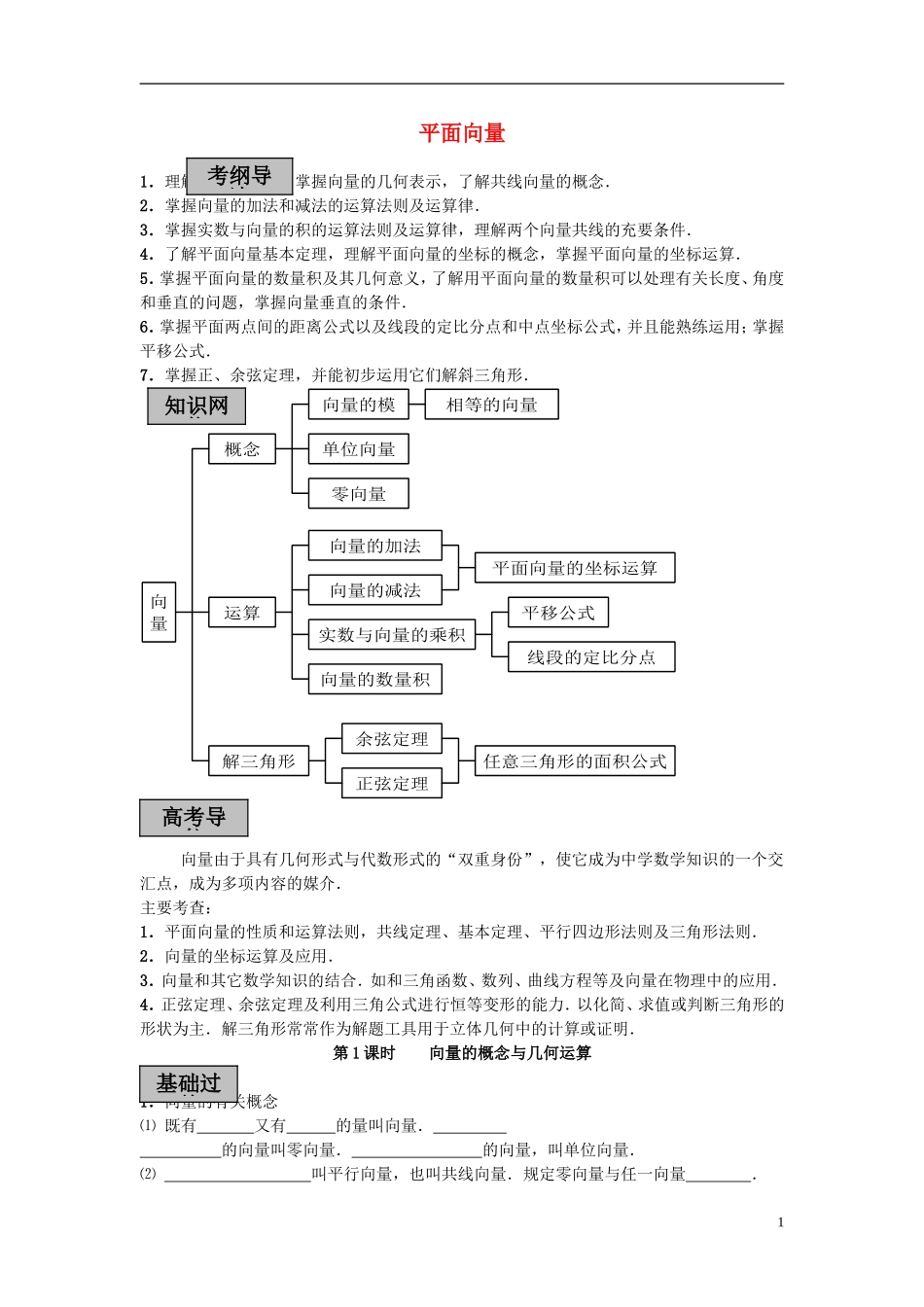 2013届高考数学 考点单元复习教案6_第1页
