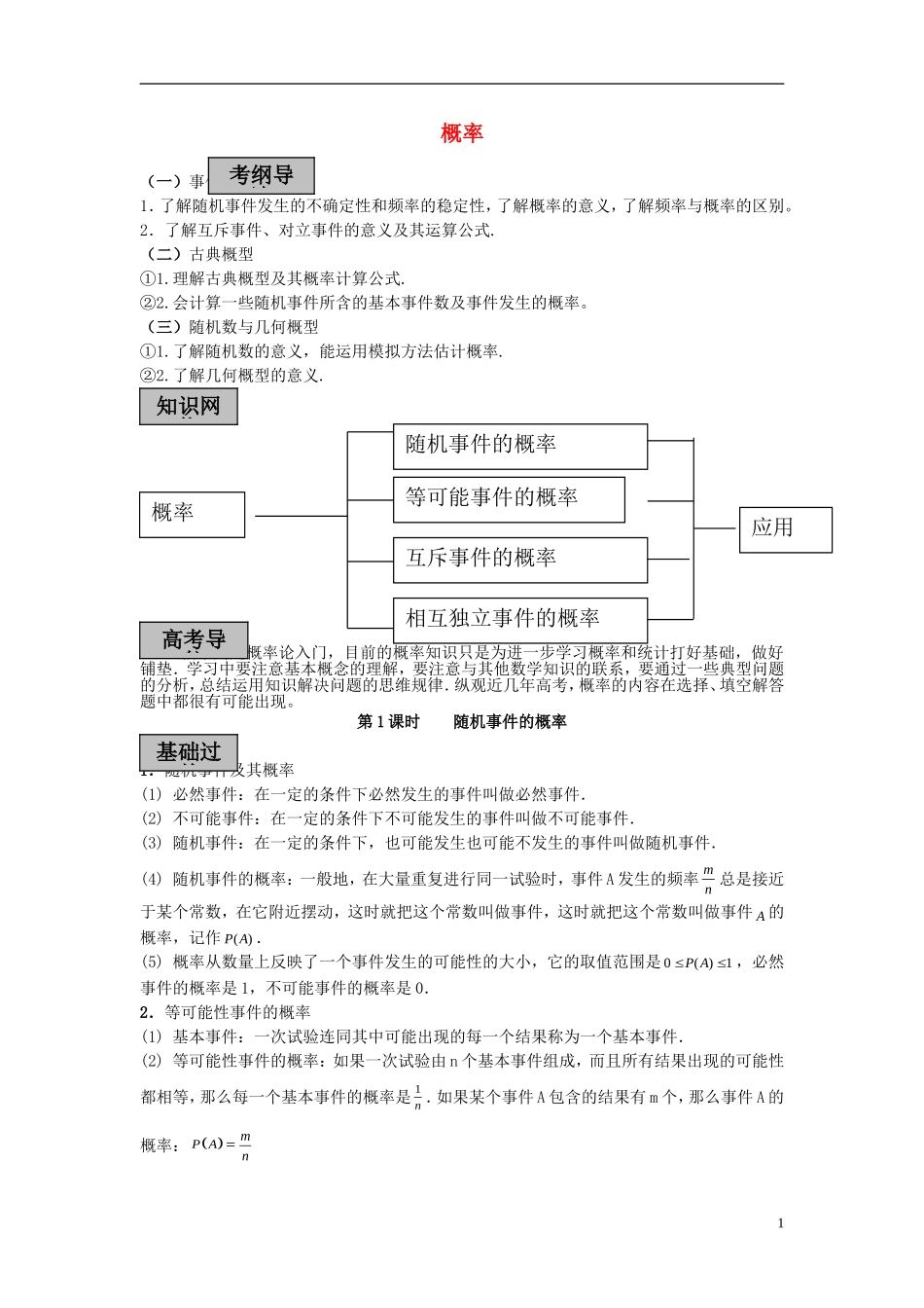 2013届高考数学 考点单元复习教案10_第1页