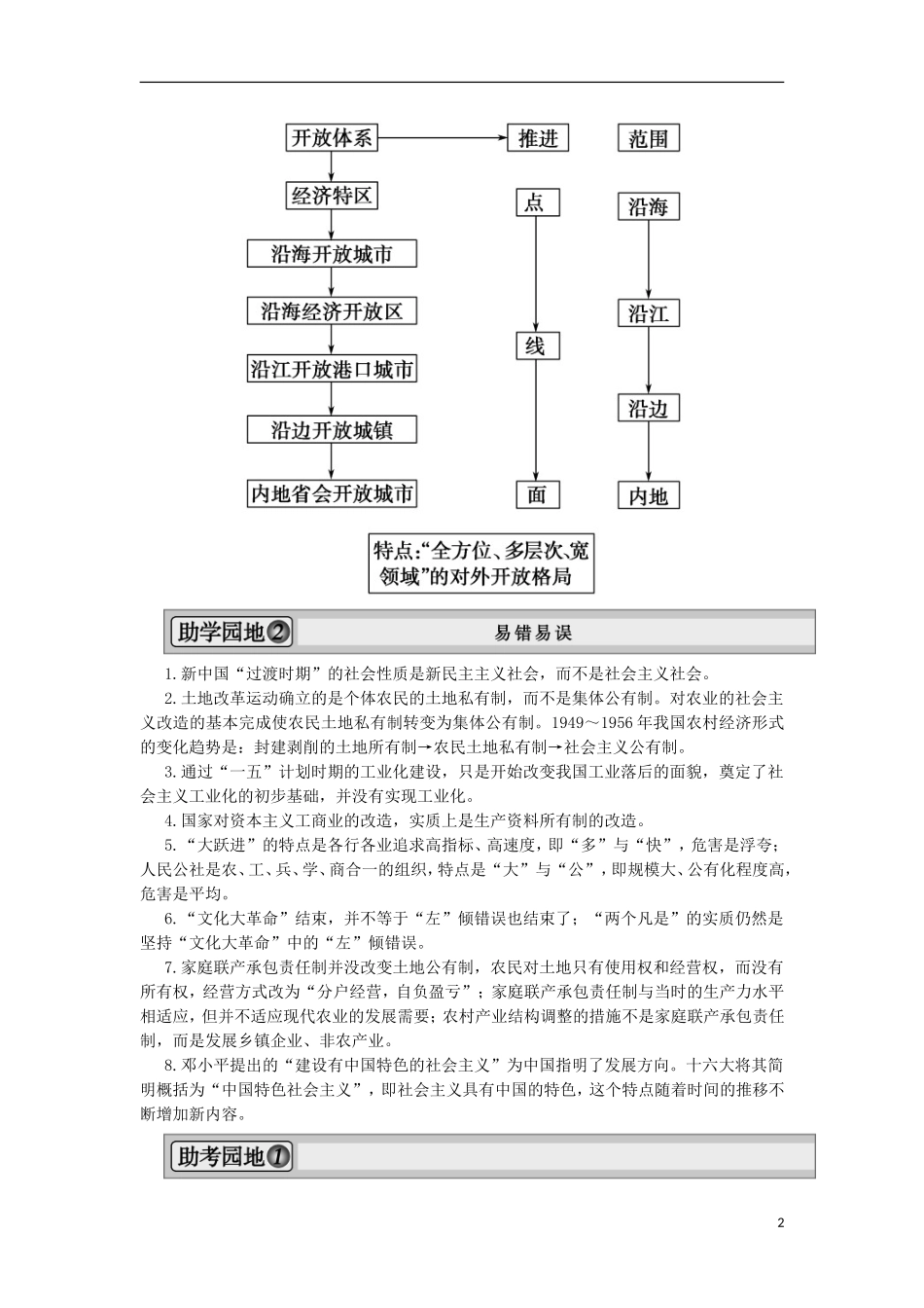 2013届高考历史一轮复习 教师用书 专题整合3 新人教版必修2_第2页