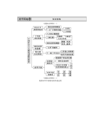 2013届高考历史一轮复习 专题整合3精品学案 人民版必修2