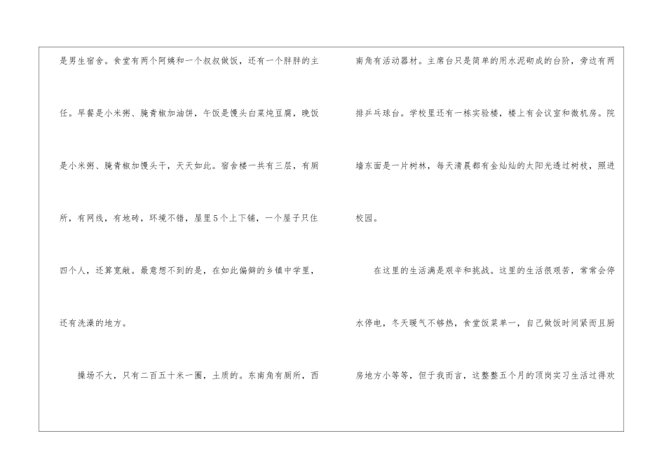 教师顶岗实习总结_第2页