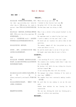 2013届高考英语 语法专题复习 Unit 2 Heroes教案6 北师大版必修1