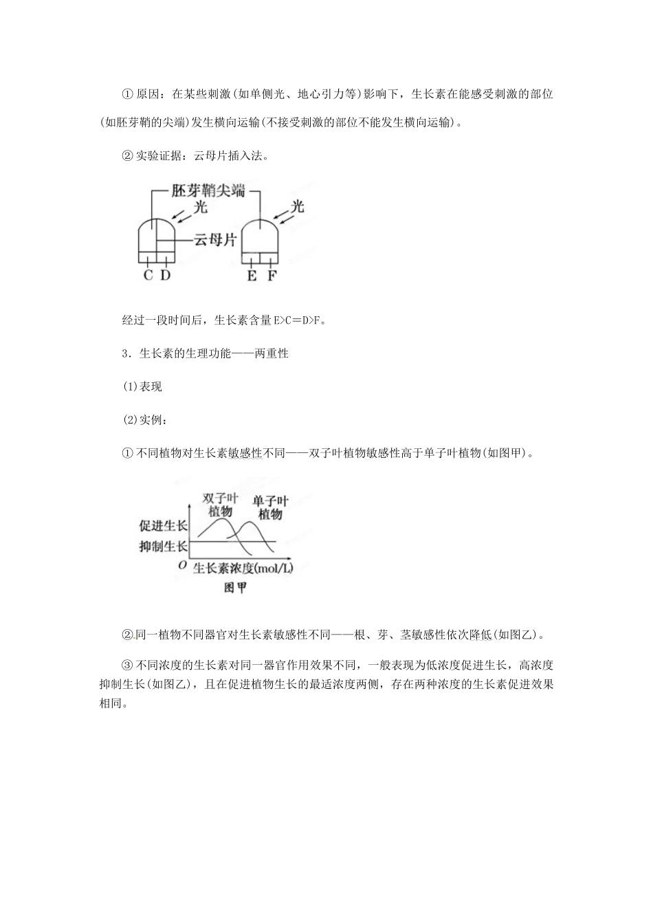 2013年高考生物二轮复习 精品资料专题08 植物的激素调节教学案（教师版）_第3页
