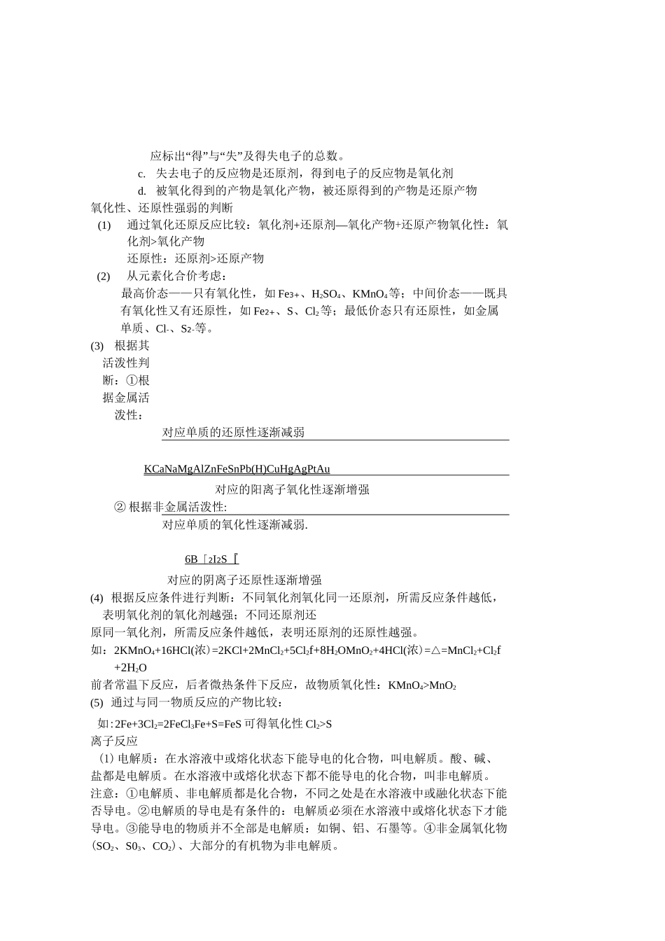 苏教版高中化学必修一化学 专题知识点_第2页