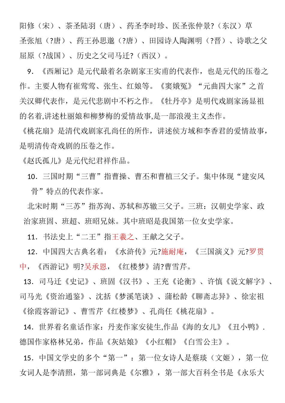 小升初综合常识文化历史_第2页