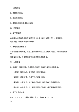 电线管开槽修补方案