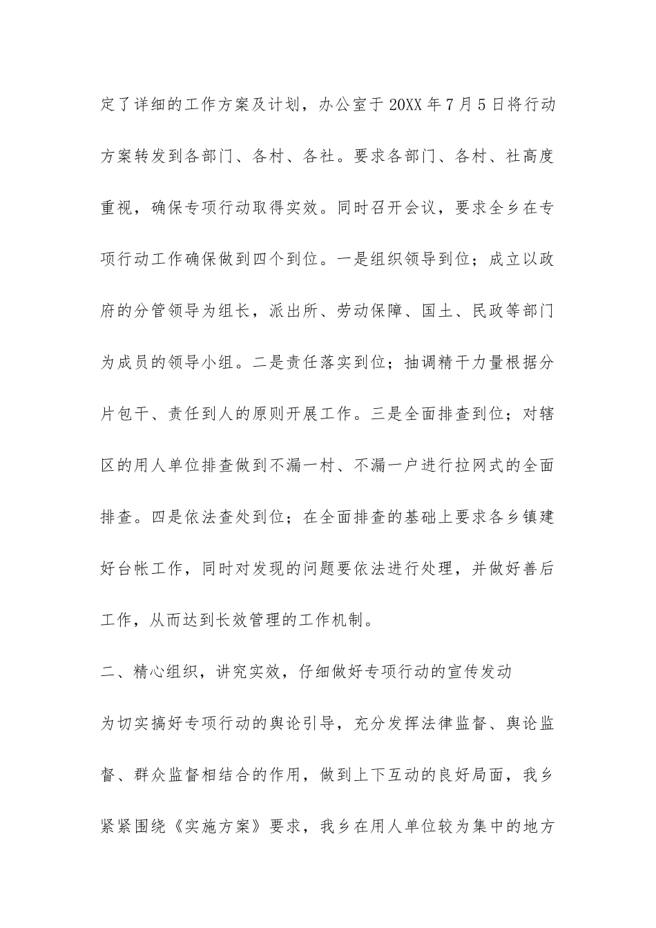 整治非法用工打击违法犯罪工作总结-_第2页