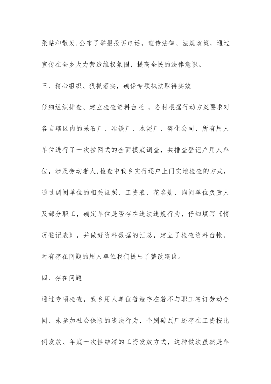 整治非法用工打击违法犯罪工作总结-_第3页