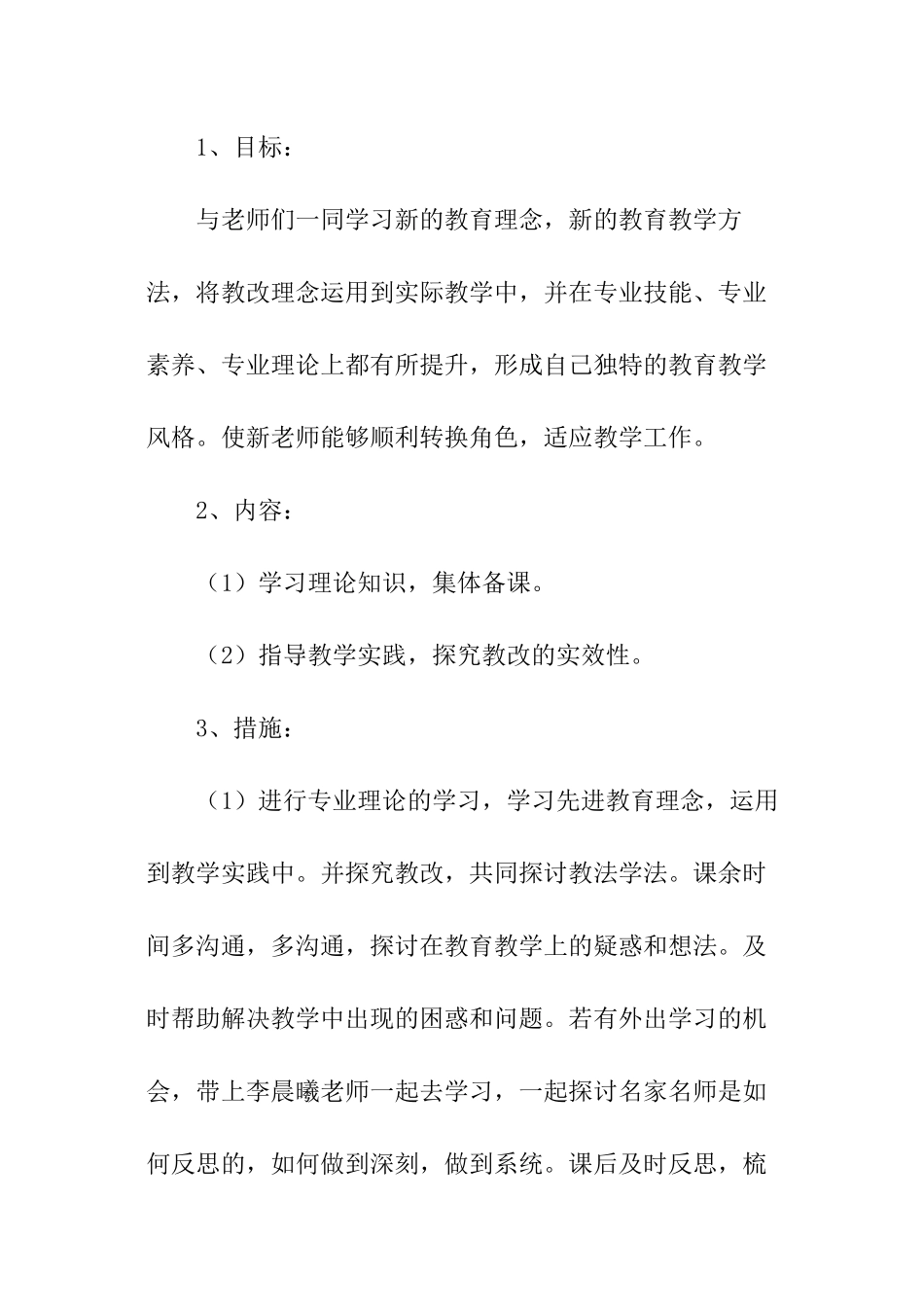 新教师工作指导计划_第2页