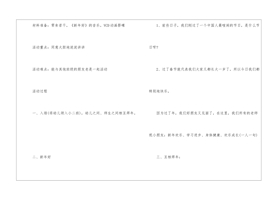 春季幼儿班级活动方案_第2页