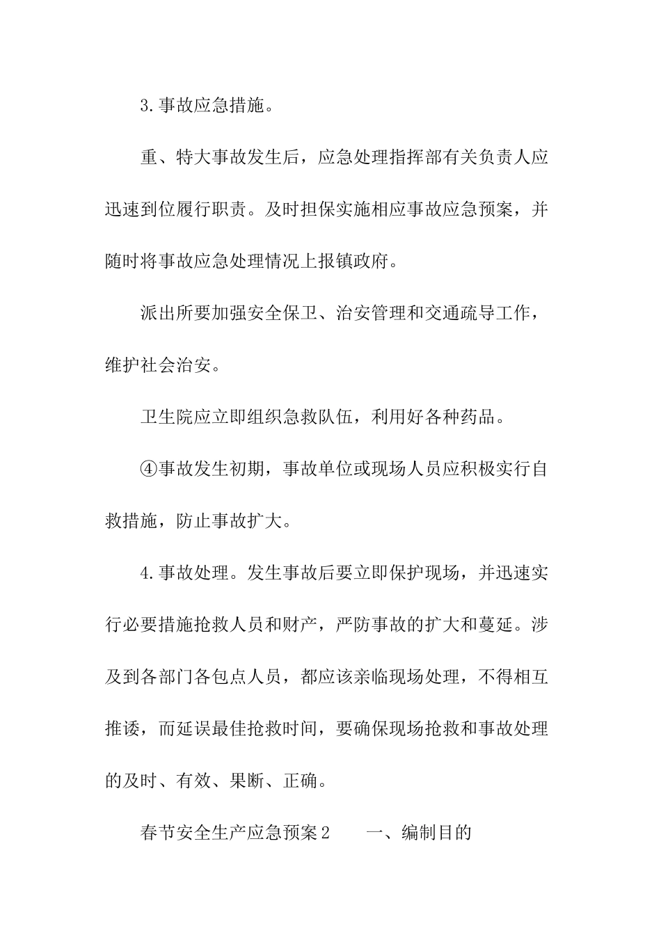 春节安全生产应急预案_第3页