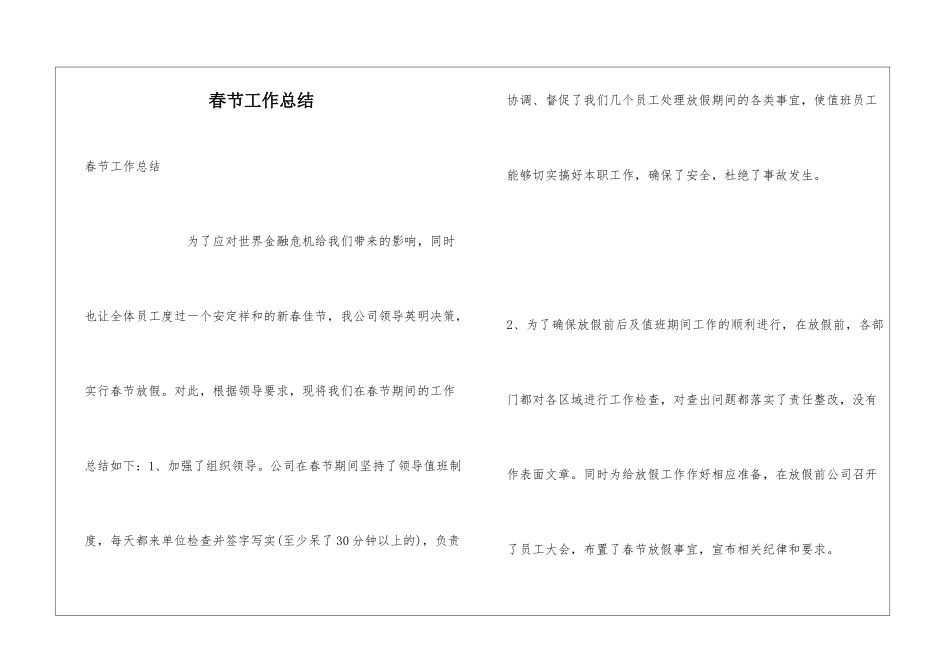春节工作总结_第1页