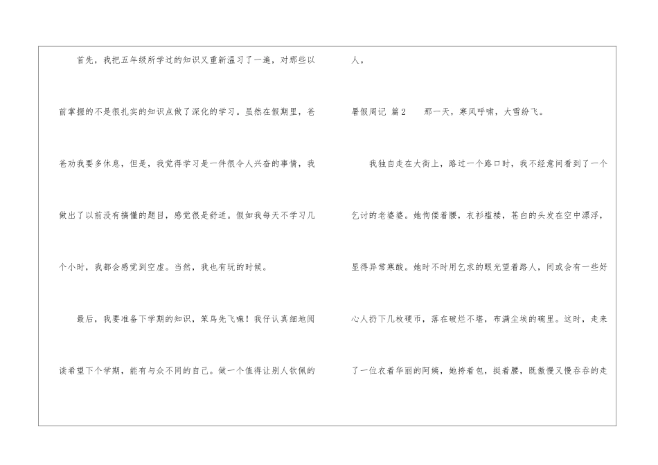 暑假周记合集5篇_第2页