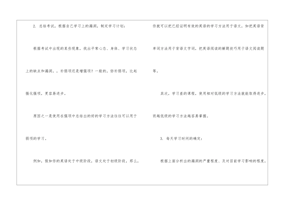 暑期学习计划4篇_第2页