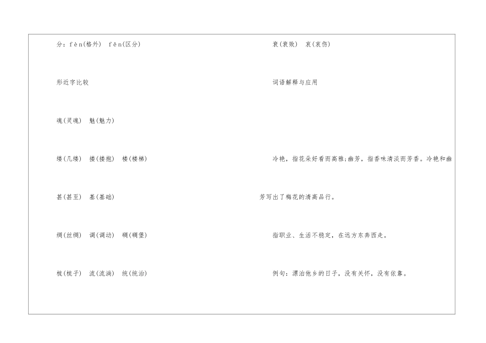 最新2024五年级语文复习资料_第3页