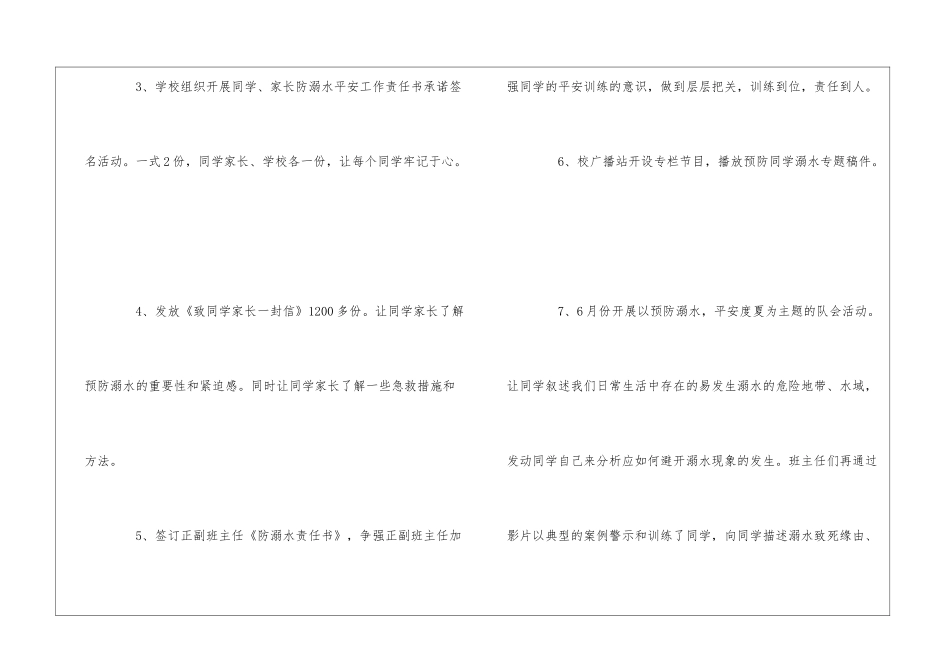 最新中小学生溺水安全教育工作总结_第3页