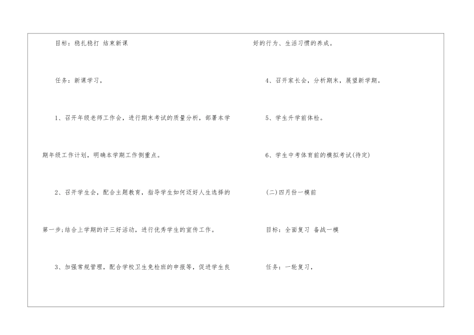 最新初三年级组教学工作计划_第3页