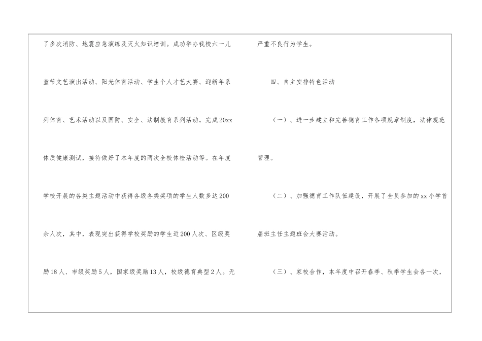 最新小学德育的工作总结_第3页