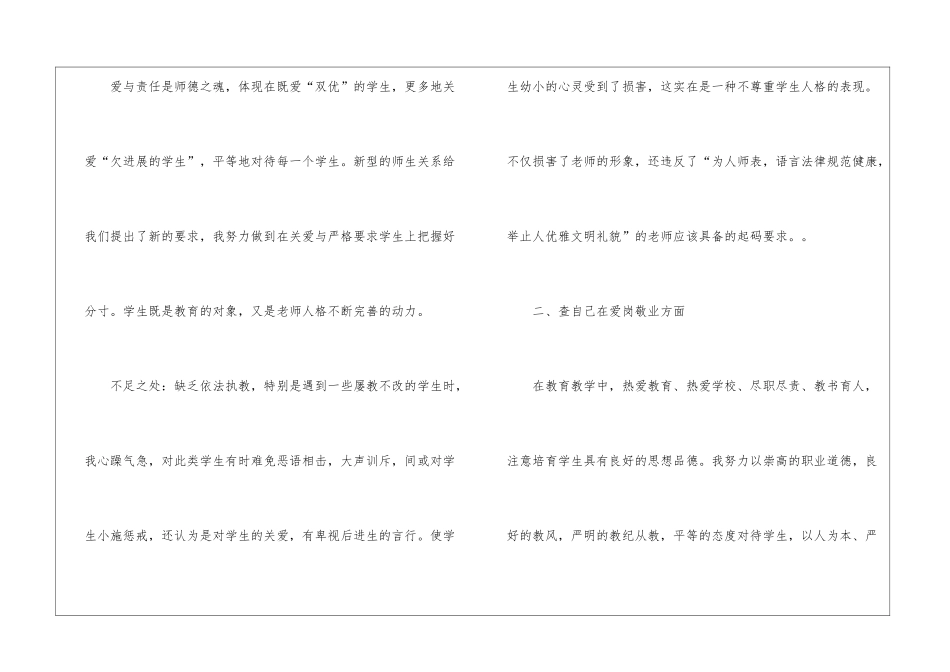 最新师德师风自查报告模板_第2页
