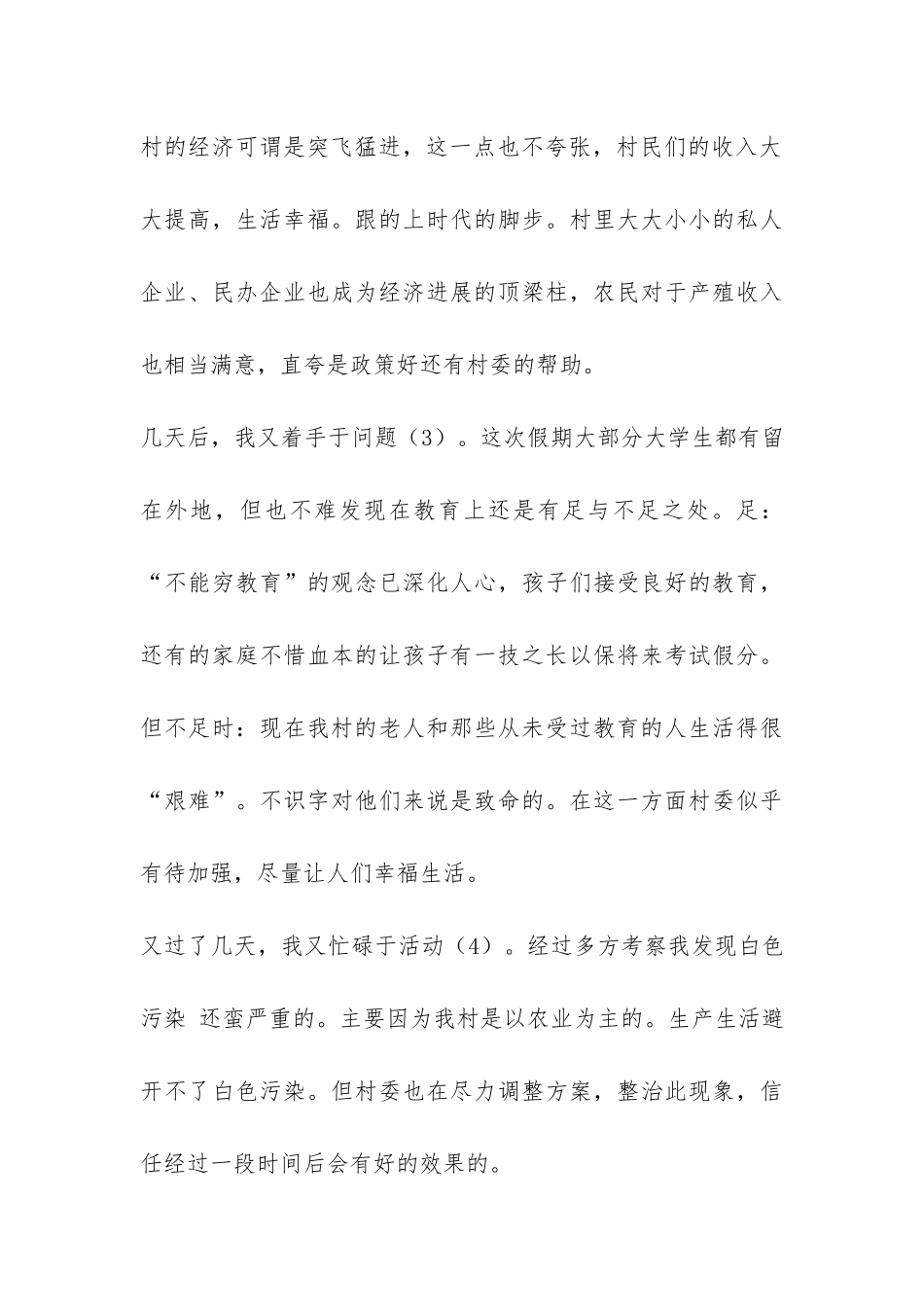 最新暑期社会调查报告模板-_第3页