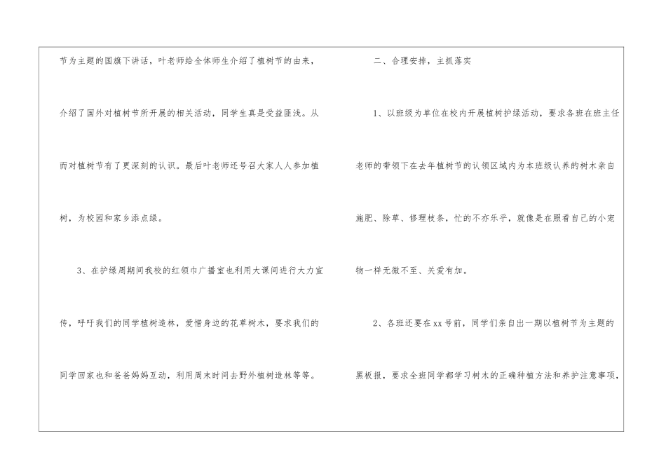 最新植树节活动总结1000字_第2页