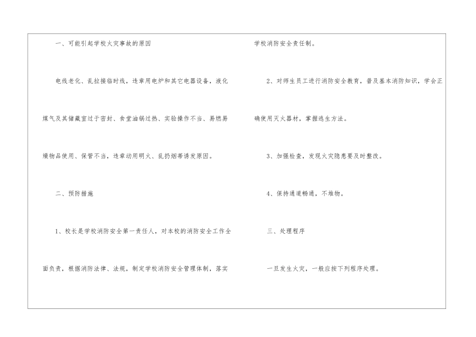 最新火灾安全应急预案_第2页