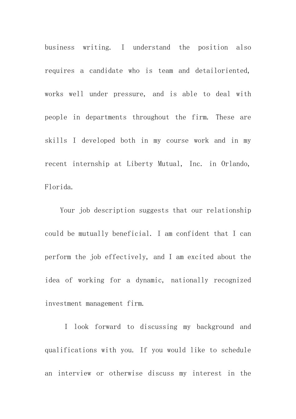 最新的英语求职信带中文_第2页