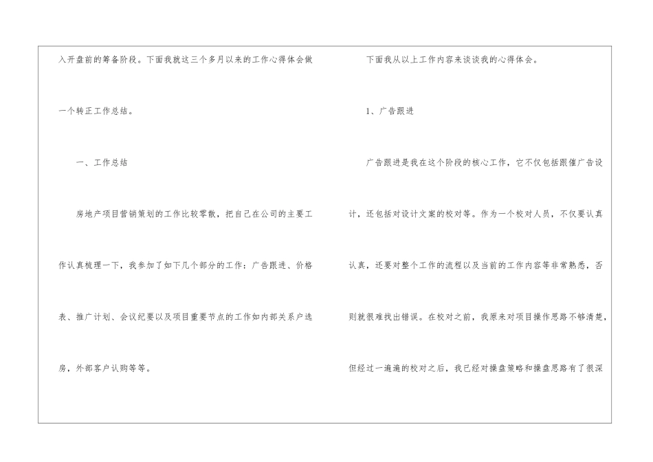最新的营销策划转正工作总结_第2页