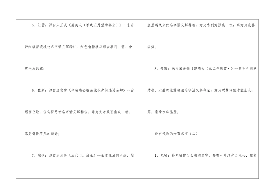 最有气质的女孩名字300个_第2页