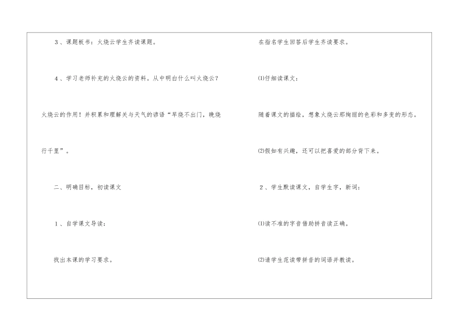 有关《火烧云》教案8篇_第3页