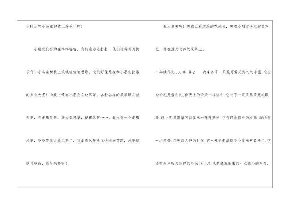 有关二年级作文300字6篇_第2页
