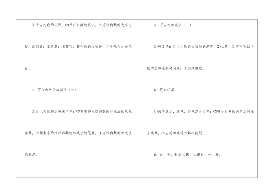 有关二年级下册数学教学计划4篇_第3页