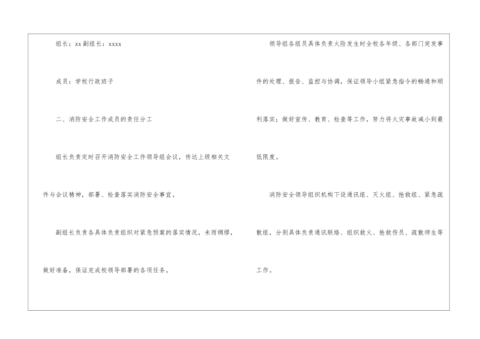 有关于消防安全的应急预案_第2页