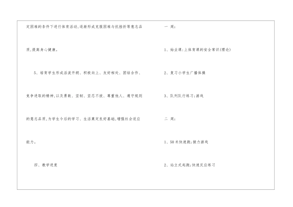 有关五年级体育教学工作计划3篇_第3页