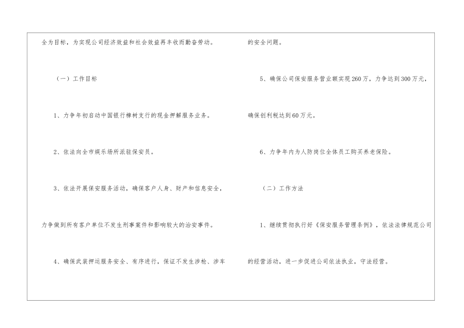 有关保安工作计划五篇_第2页