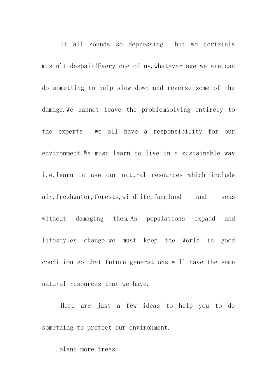 有关保护环境英语演讲稿_第2页