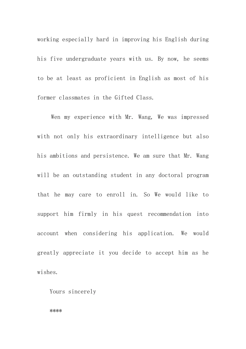 有关出国留学的英文推荐信四篇_第3页