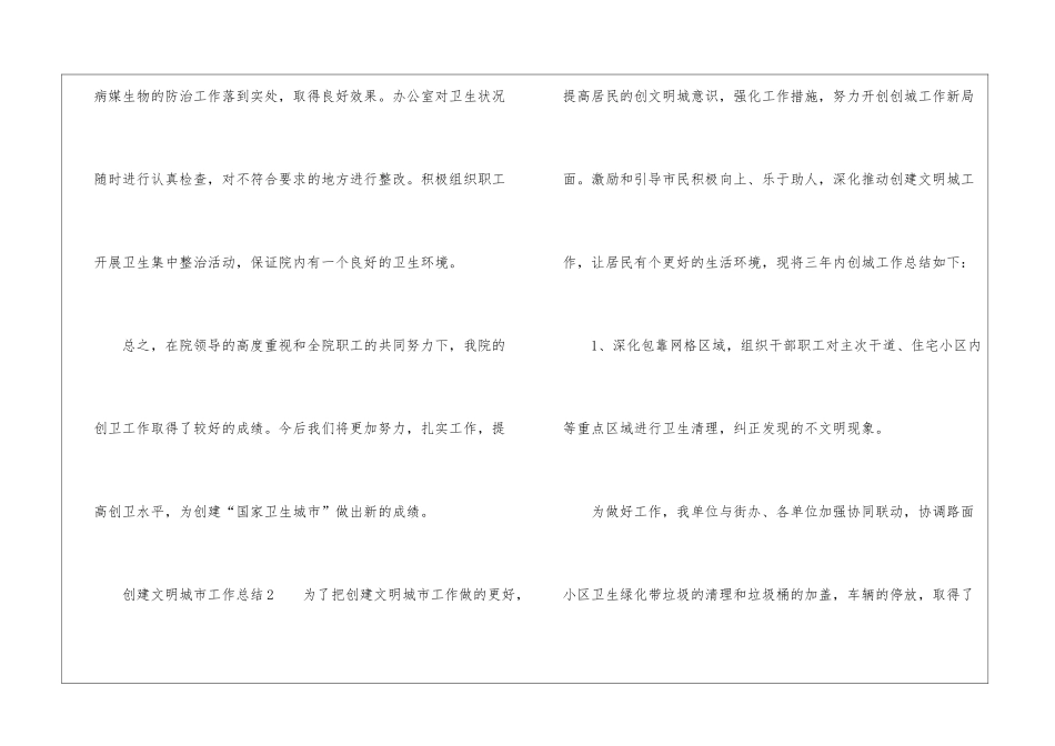 有关创建文明城市工作总结_第3页