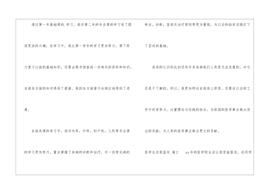 有关医学生自我鉴定四篇_第3页