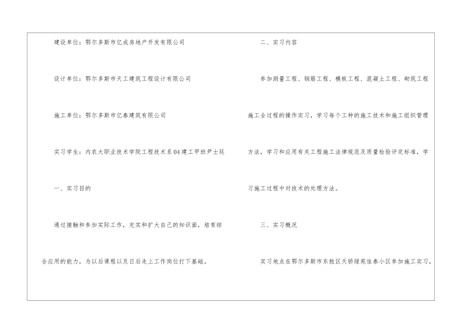 有关建筑工程实习报告四篇_第2页