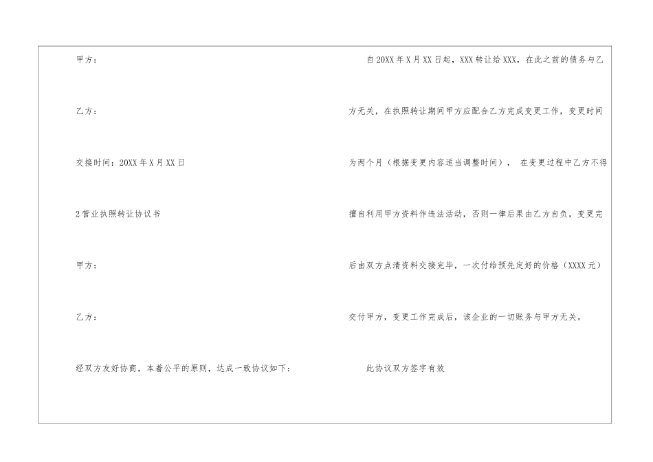 有关执照转让协议书_第3页