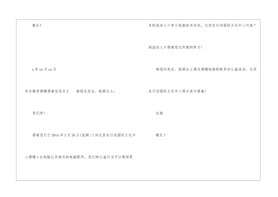 有关接受捐赠感谢信-感谢信_第3页
