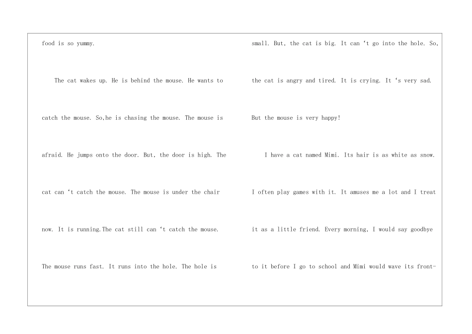 有关描写猫的英语作文-英语作文范文_第2页