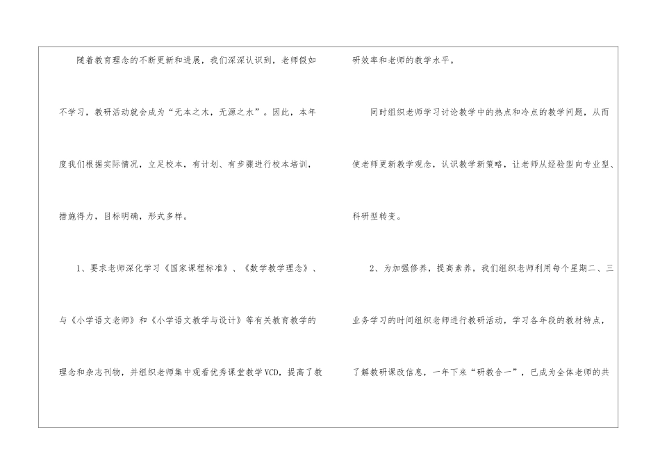 有关教师教研工作总结集合九篇_第2页