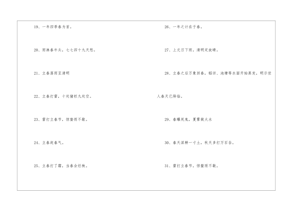 有关春天的谚语集锦_第3页