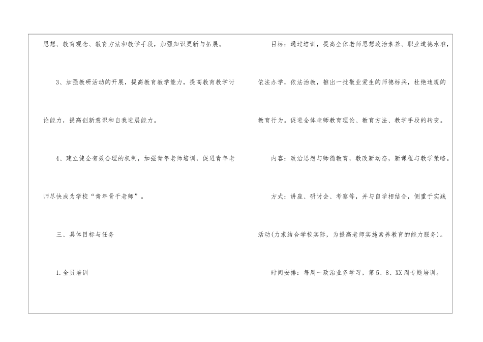 有关校本研修的工作计划_第2页