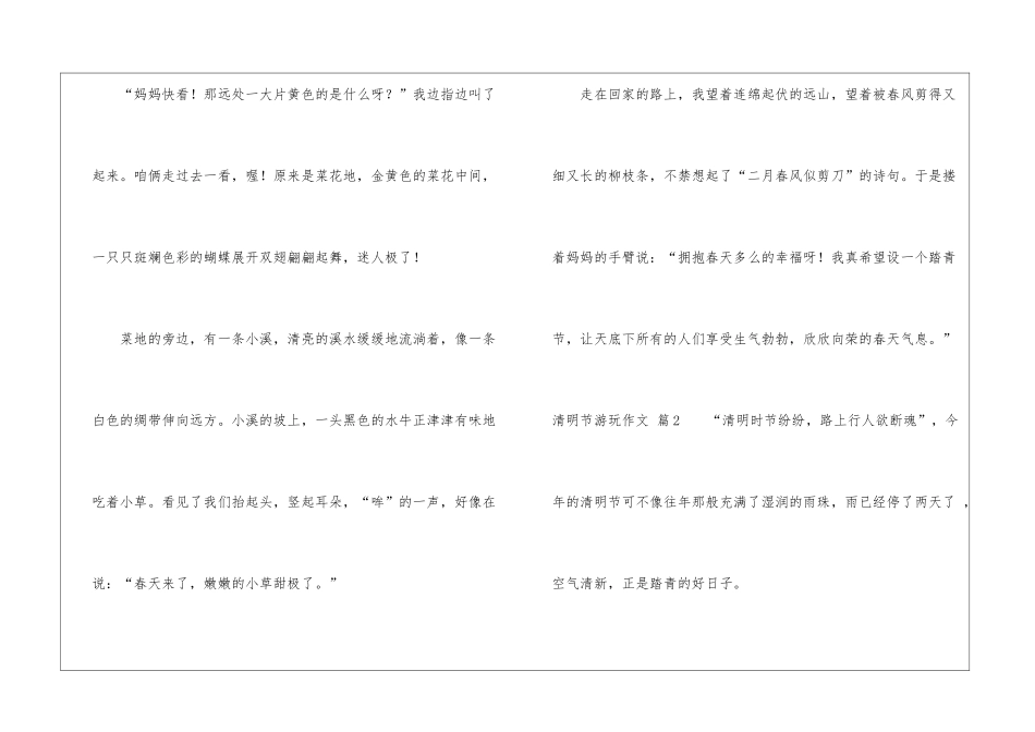 有关清明节游玩作文锦集8篇_第2页