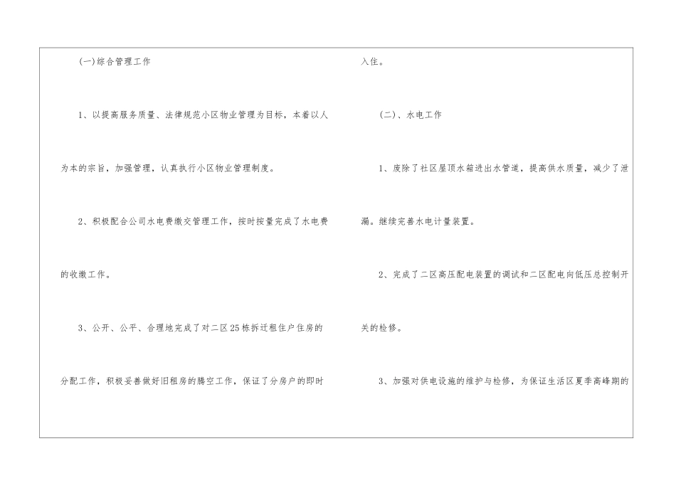 有关物业公司工作总结集合5篇_第2页
